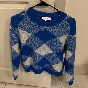 ✨ Sandro Paris Sparks Plaid Mohair Sweater – Iconic Check Knit ✨